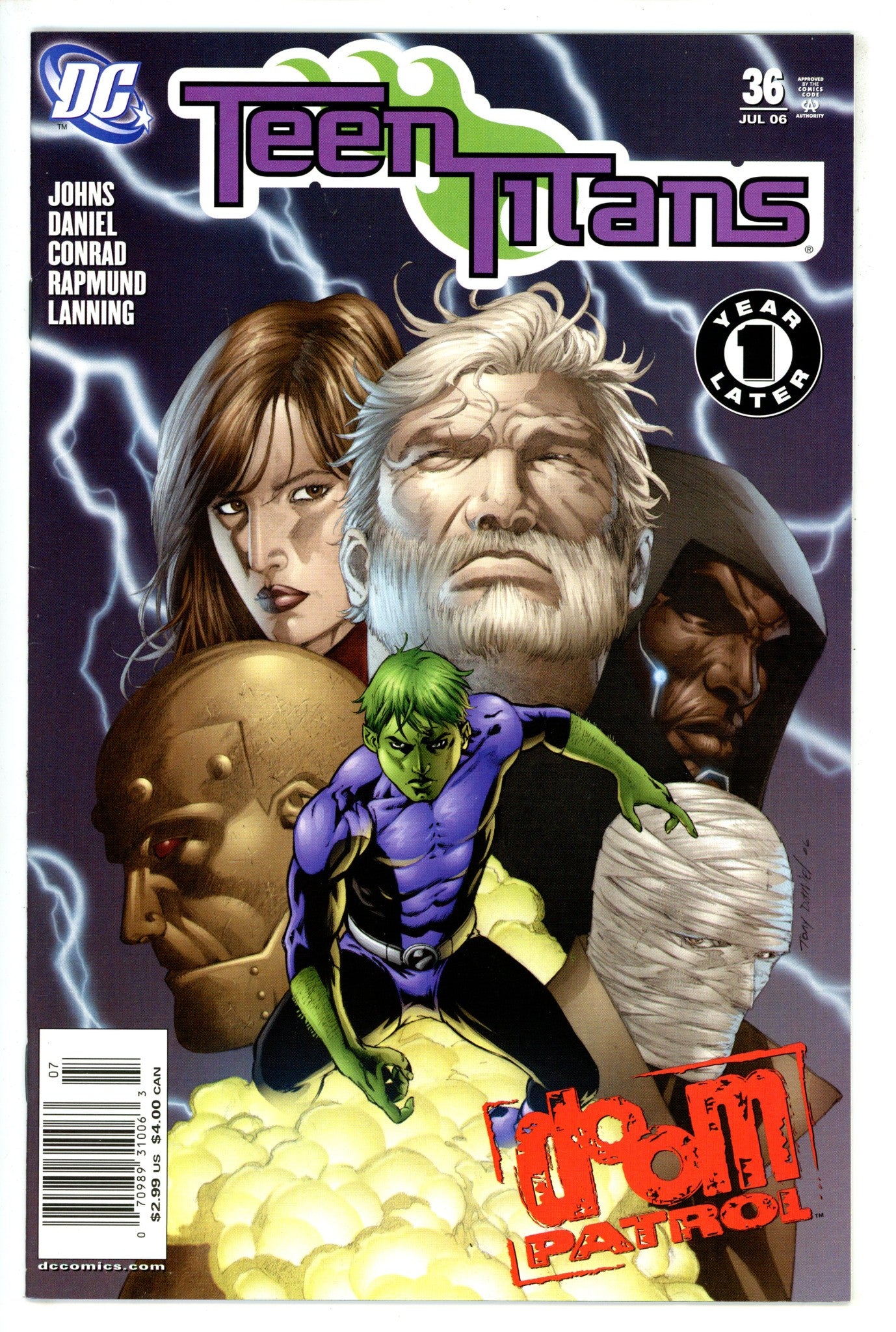 Teen Titans Vol 3 36 Newsstand VF+