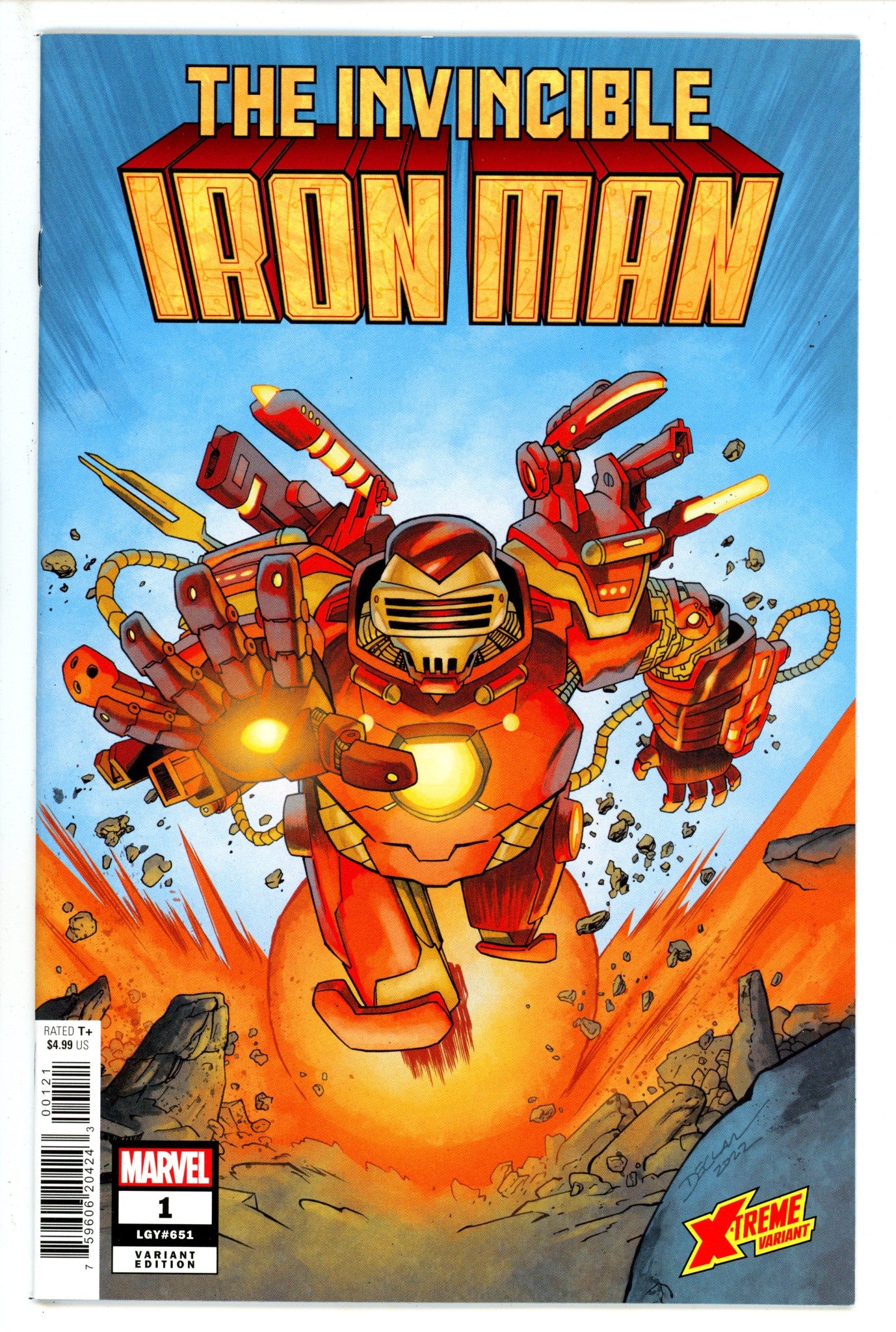 Invincible Iron Man Vol 4 1 Shalvey X-Treme Variant (2022)