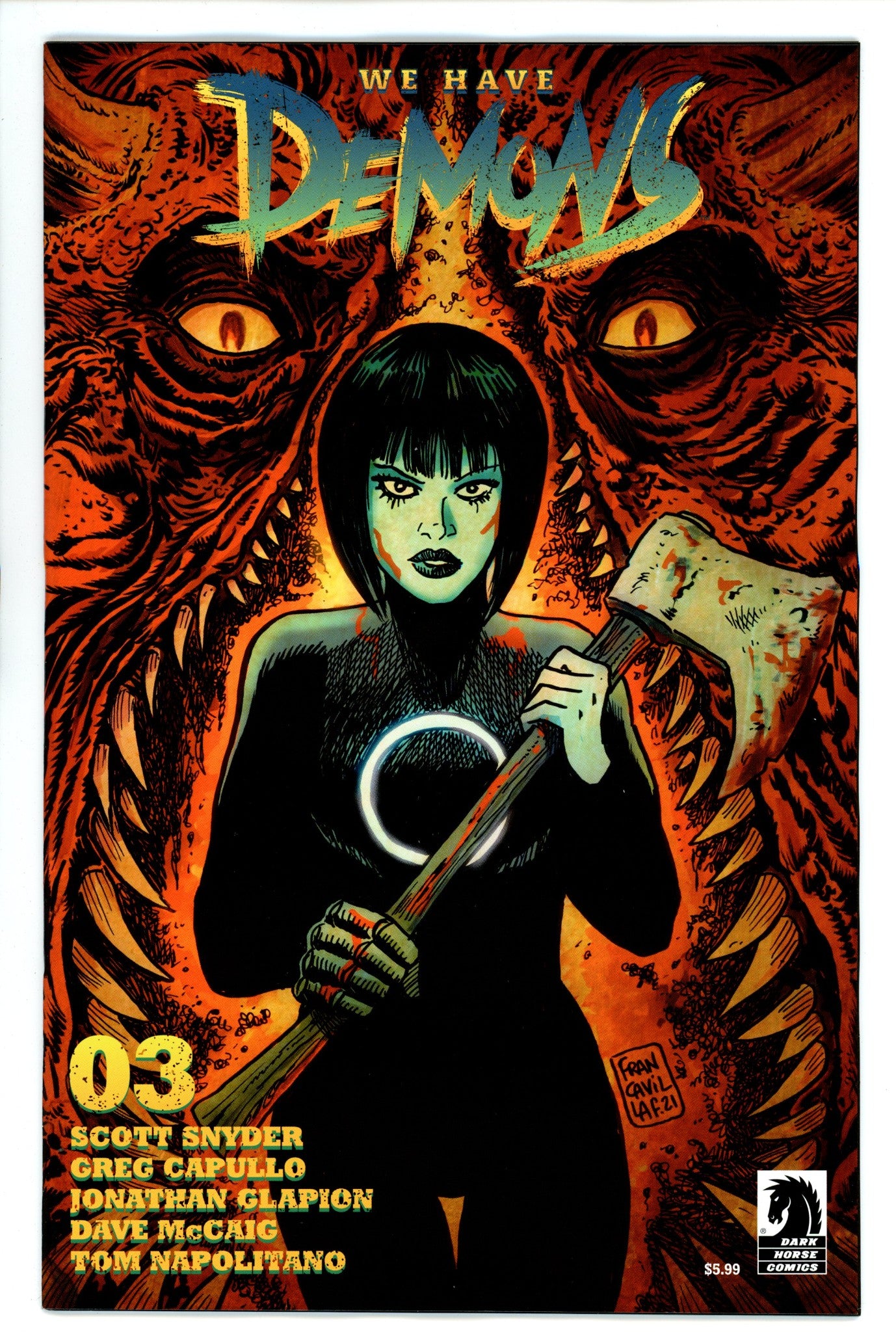 We Have Demons 3 Francavilla Variant (2022)