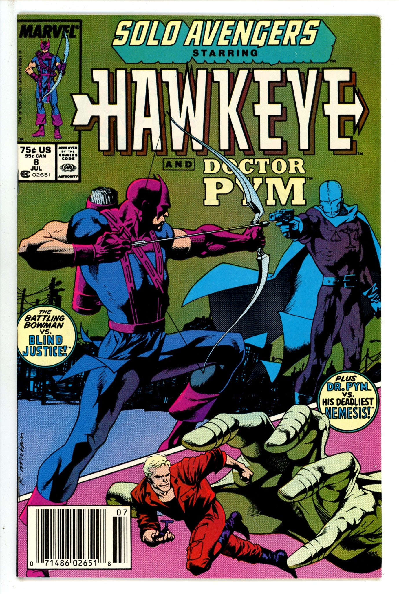 Solo Avengers 8 Newsstand (1988)