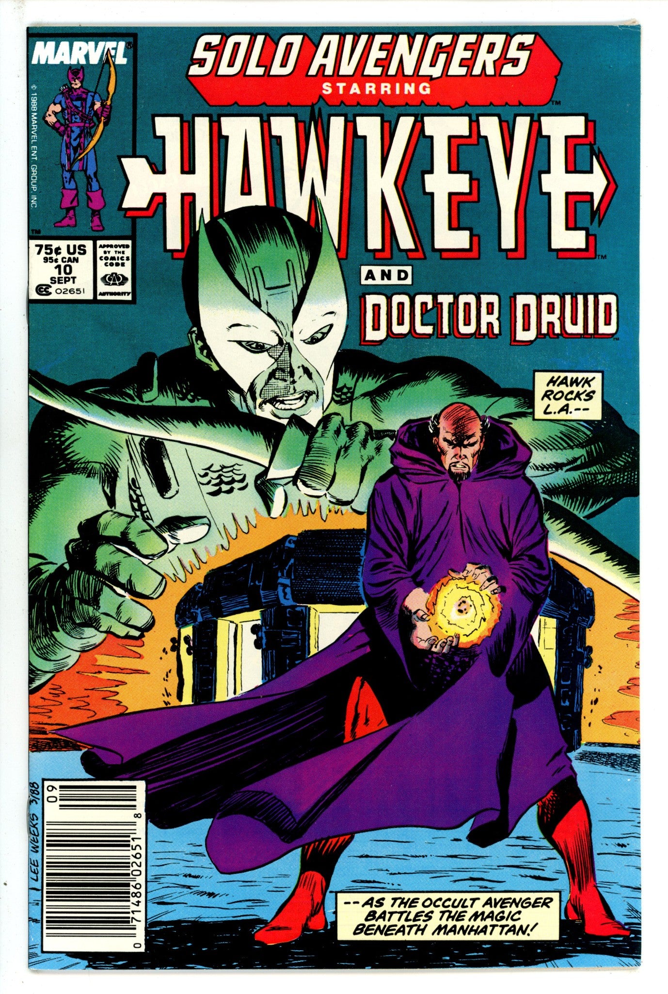 Solo Avengers 10 Newsstand (1988)