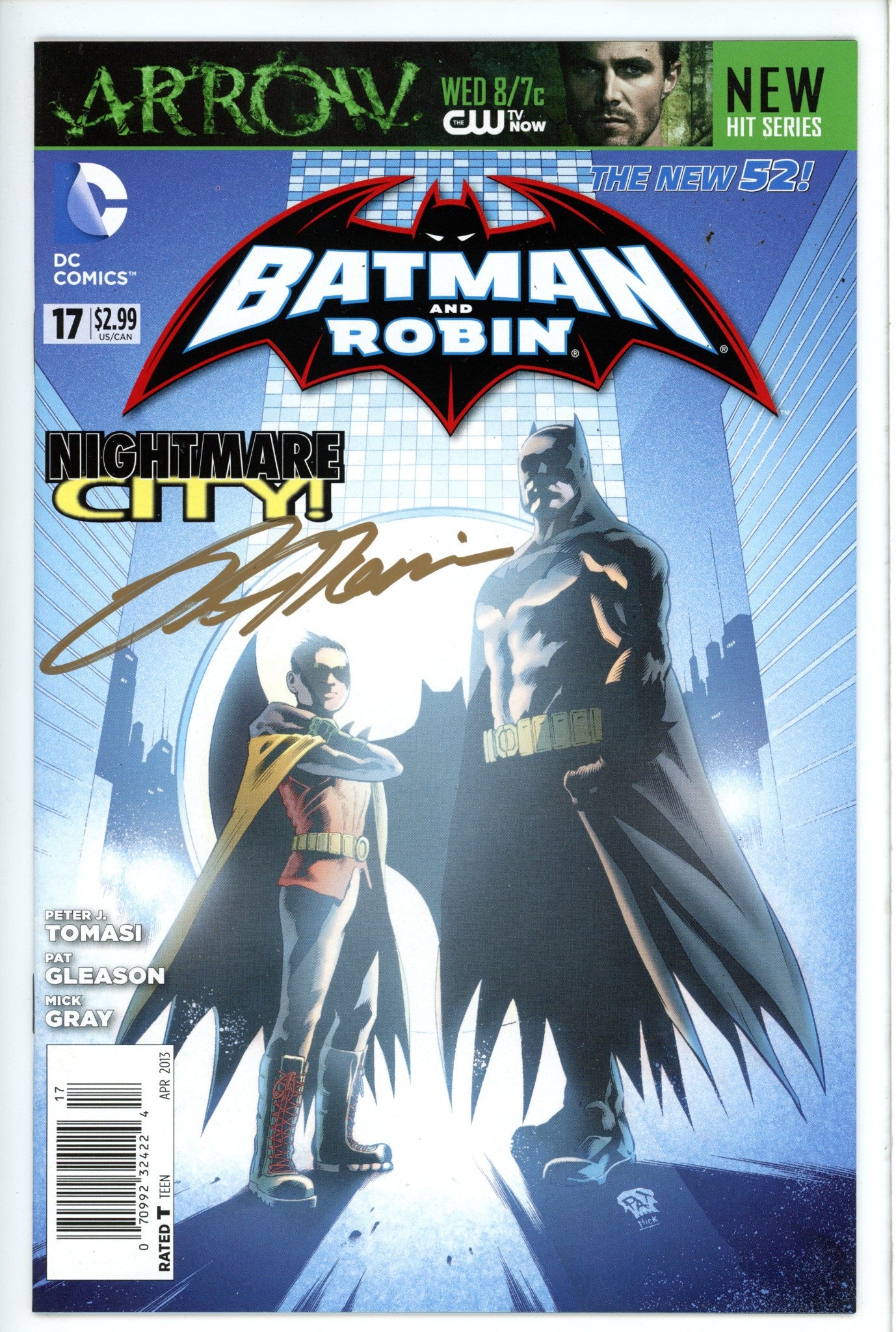 Batman and Robin Vol 2 17 Newsstand Signed NM-DC-CaptCan Comics Inc