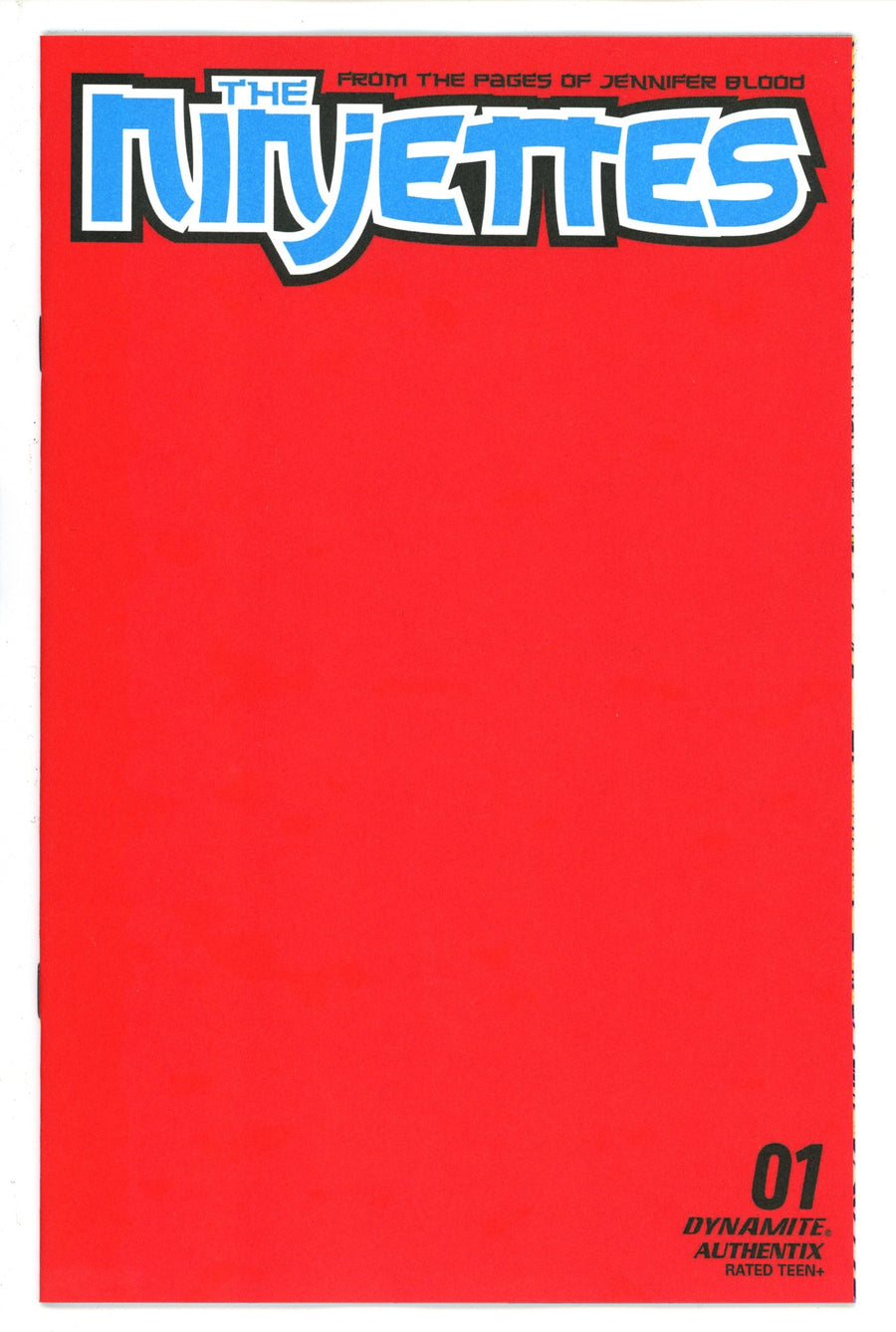 Ninjettes 1 Red Blank Variant (2022)