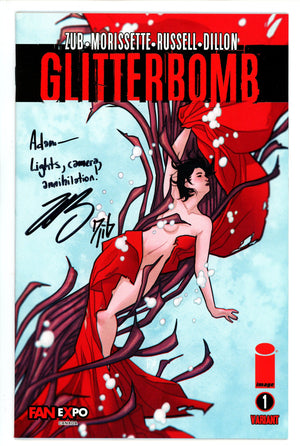 Glitterbomb 1 Fan Expo Variant Signed Zub. Morissette NM