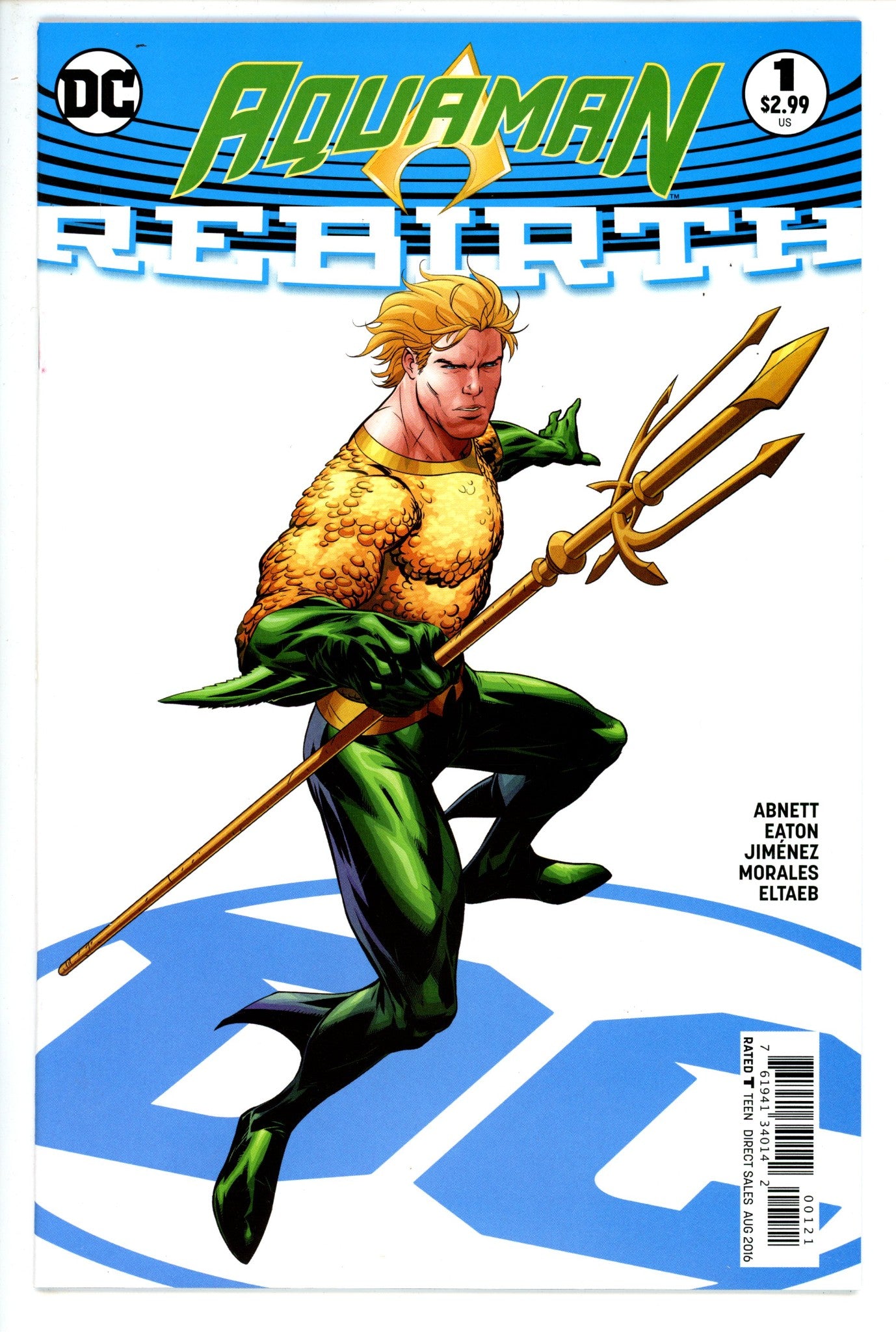 Aquaman: Rebirth 1 Benjamin Variant