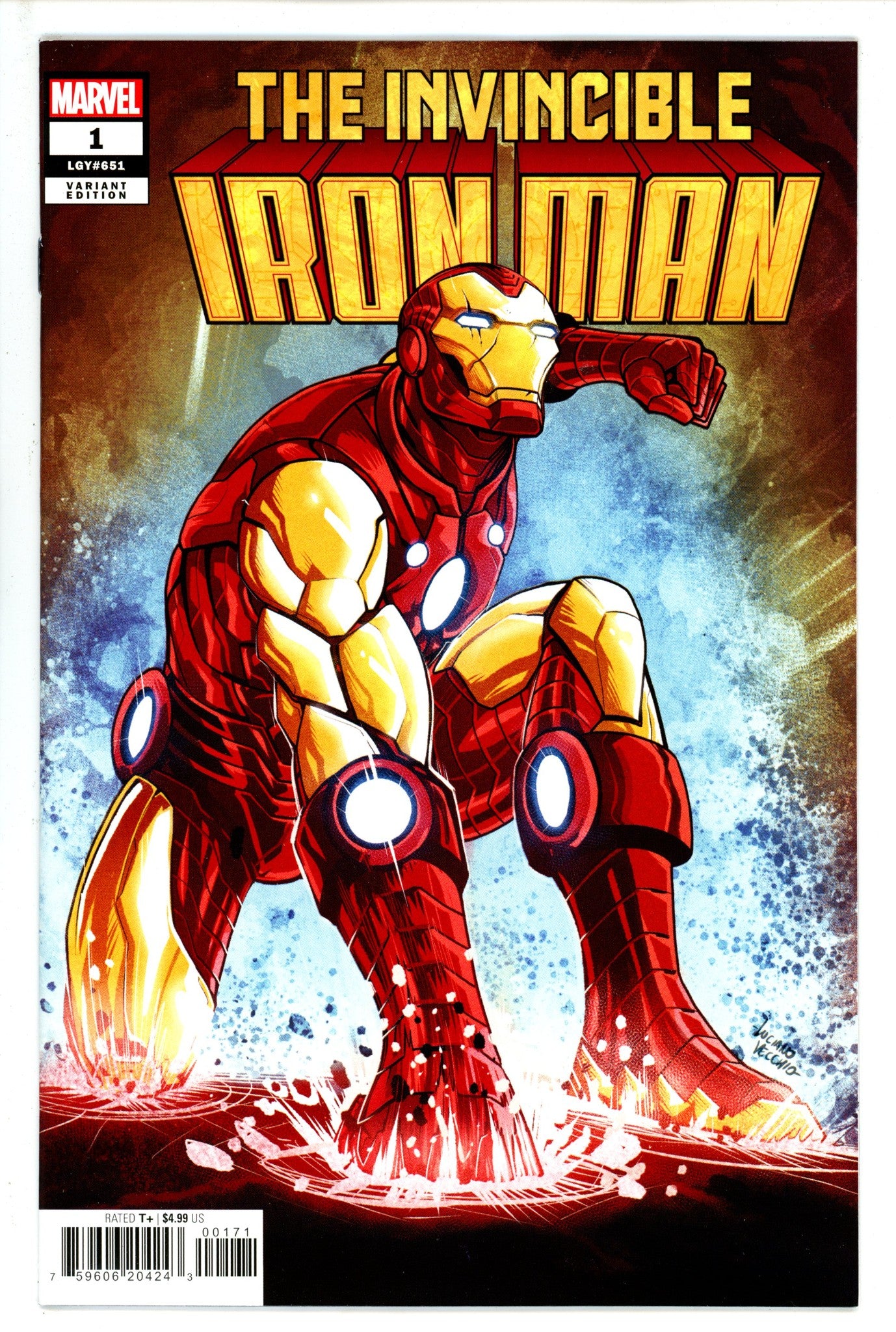 Invincible Iron Man Vol 4 1 Vecchio Variant (2022)