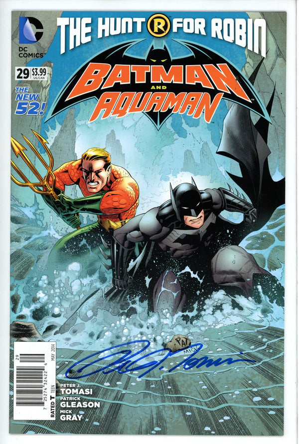 Batman and Robin Vol 2 29 Newsstand Signed NM