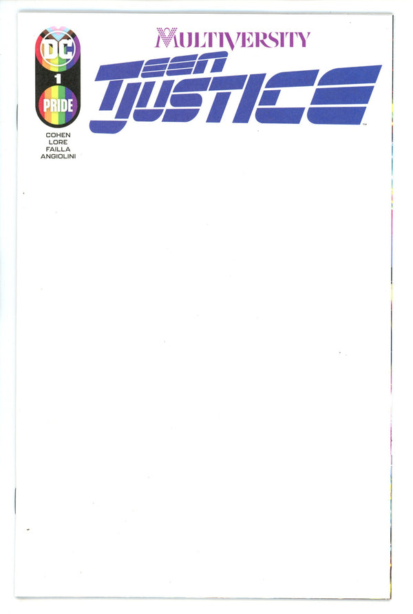 Multiversity Teen Justice 1 Blank Variant (2022)
