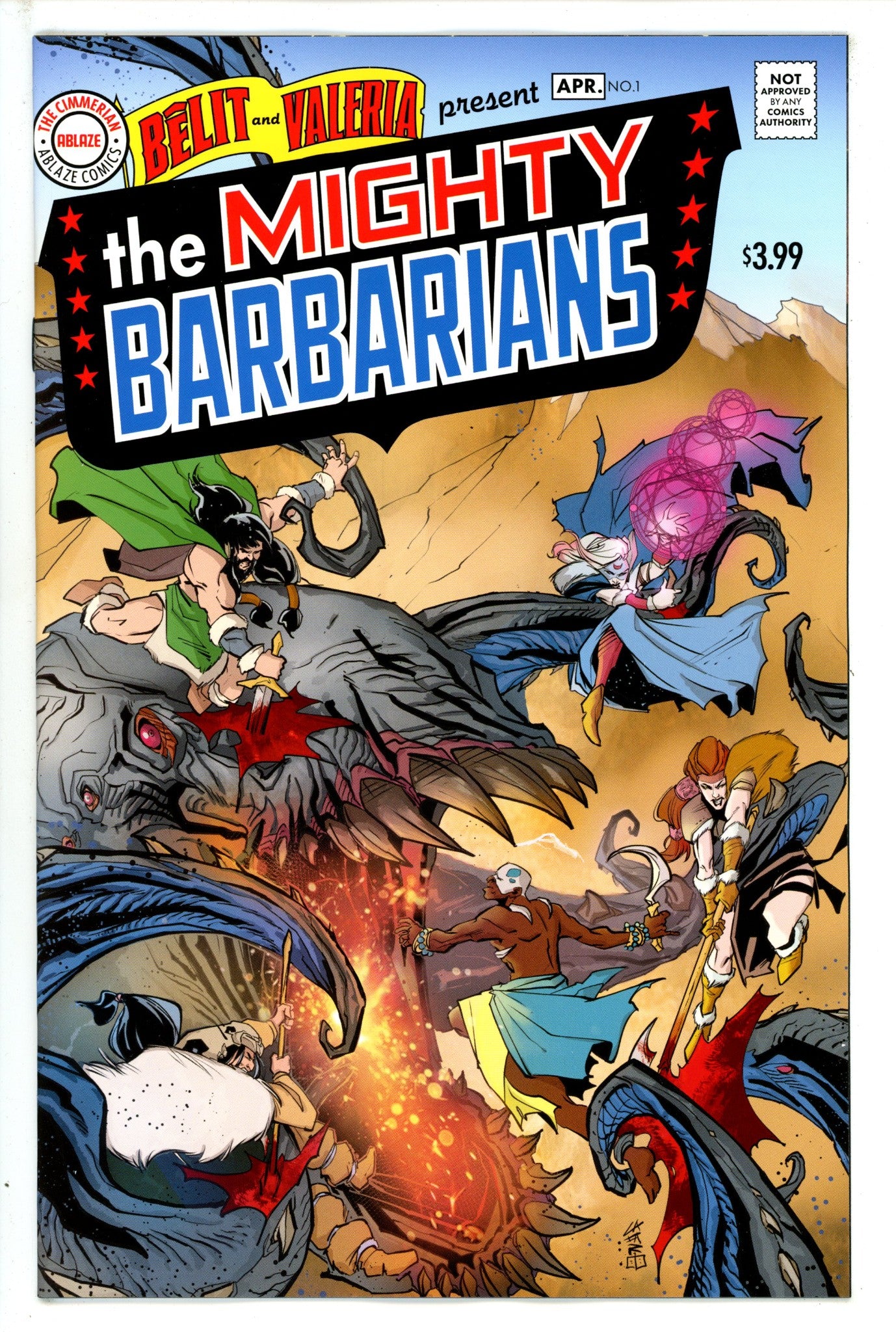 Mighty Barbarians 1 Cafaro Homage Variant (2023)