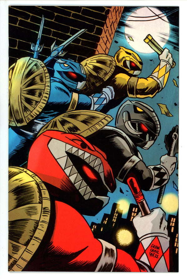 Mighty Morphin Power Rangers / Teenage Mutant Ninja Turtles II 1 Francavilla Cardstock Incentive Variant NM (2022)