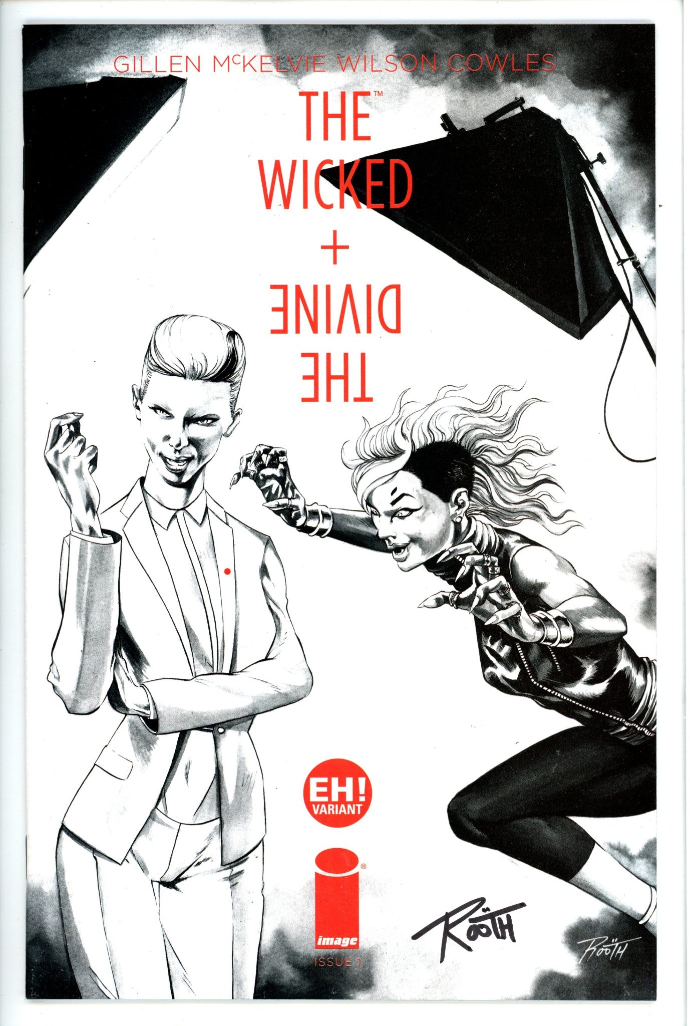 Wicked + Divine 1 Variant Signed NM-Image-CaptCan Comics Inc