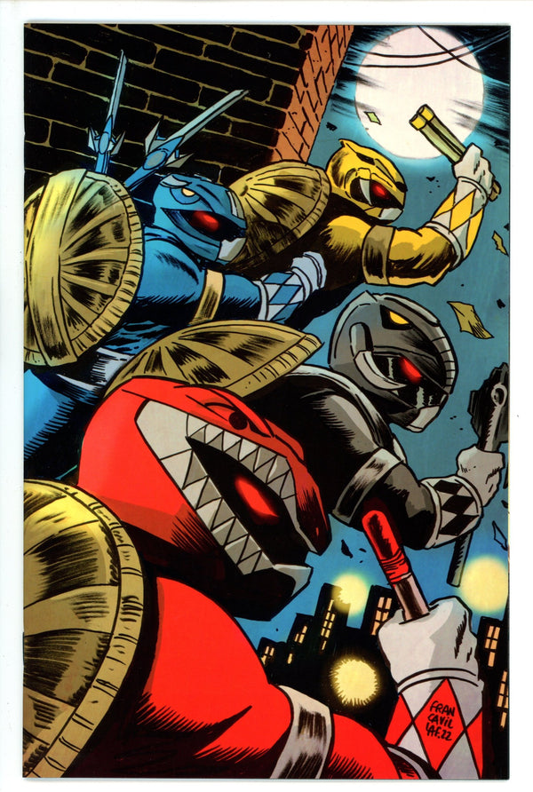 Mighty Morphin Power Rangers / Teenage Mutant Ninja Turtles II 1 Francavilla Cardstock Incentive Variant NM+ (2022)