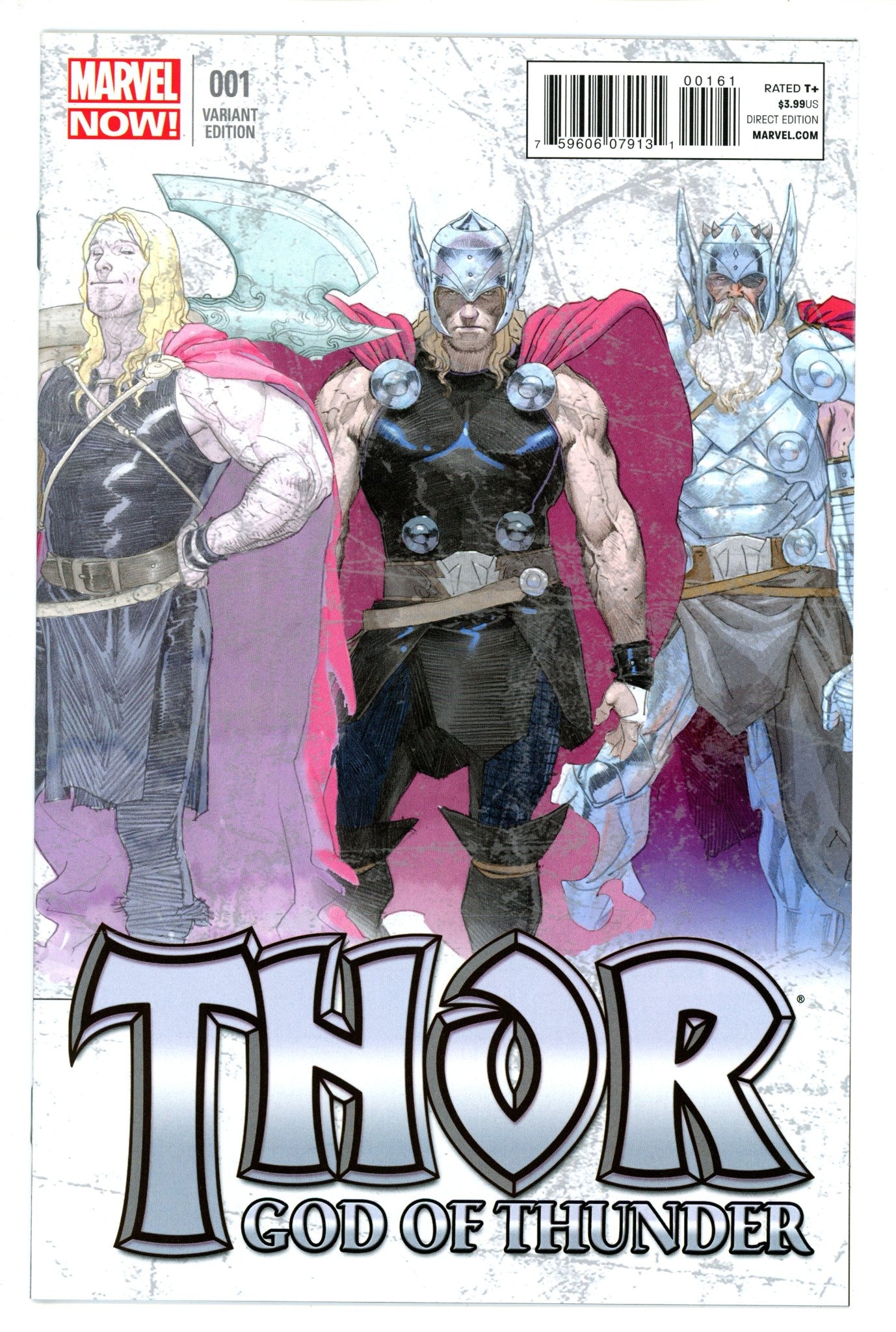 Thor: God of Thunder 1 Ribic Variant NM-