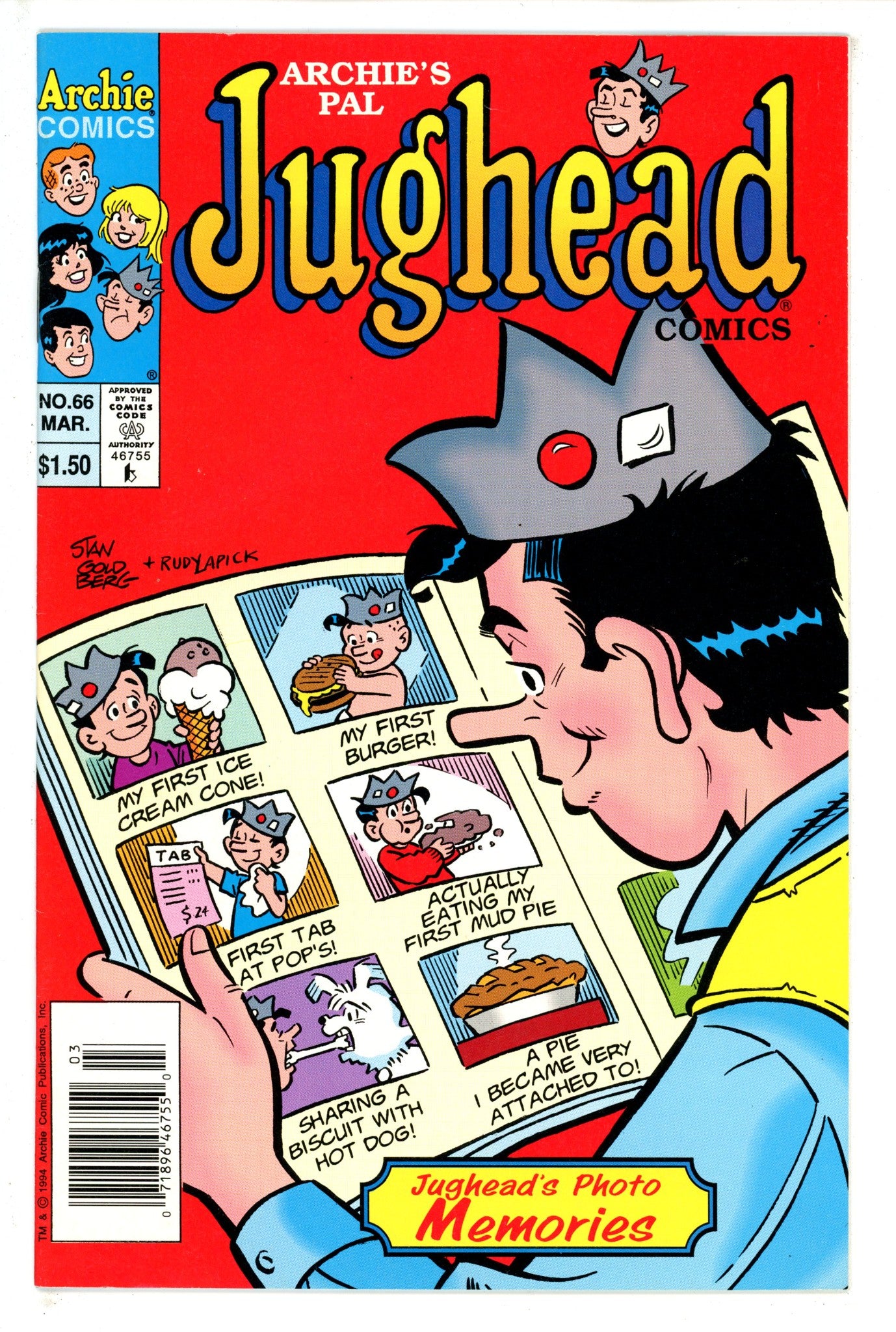 Archie's Pal Jughead Comics 66 Newsstand VF/NM (1995)