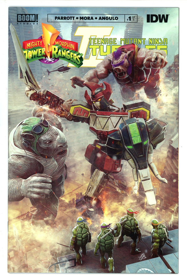 Mighty Morphin Power Rangers / Teenage Mutant Ninja Turtles II 1 Barends Incentive Variant NM (2022)