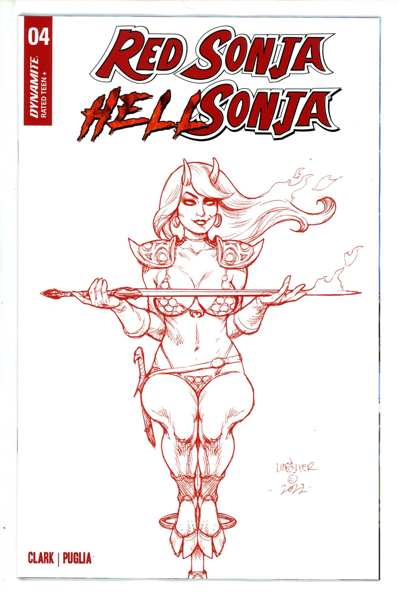 Red Sonja Hell Sonja 4 Linsner Incentive Variant (2023)