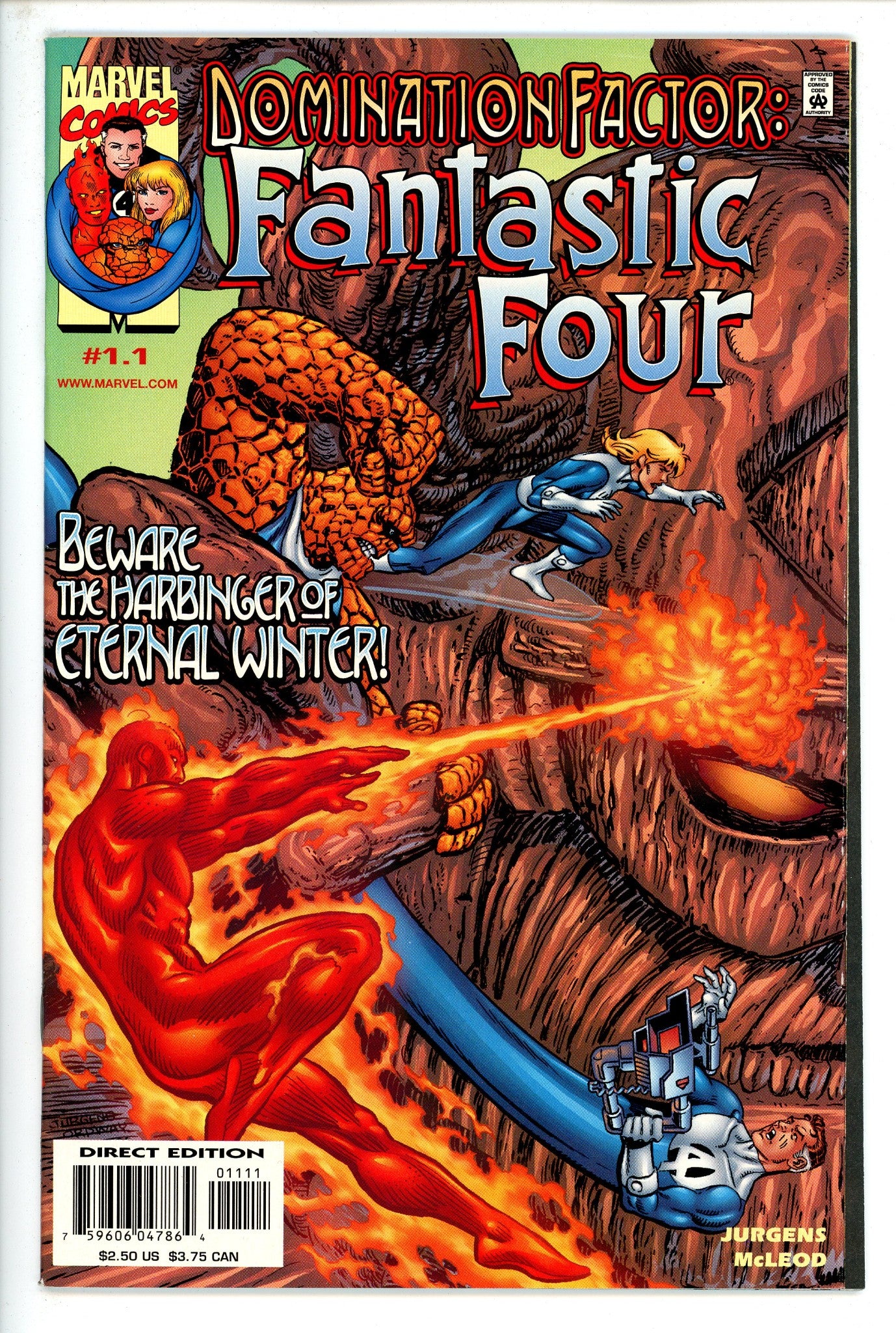 Domination Factor: Fantastic Four 1 (1.1)-Marvel-CaptCan Comics Inc