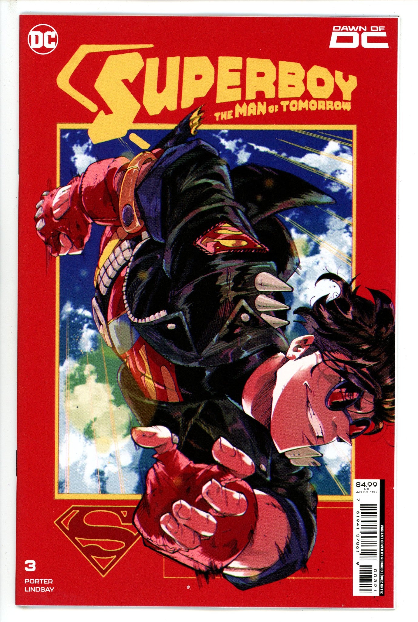 Superboy The Man Of Tomorrow 3 Ortiz Variant (2023)
