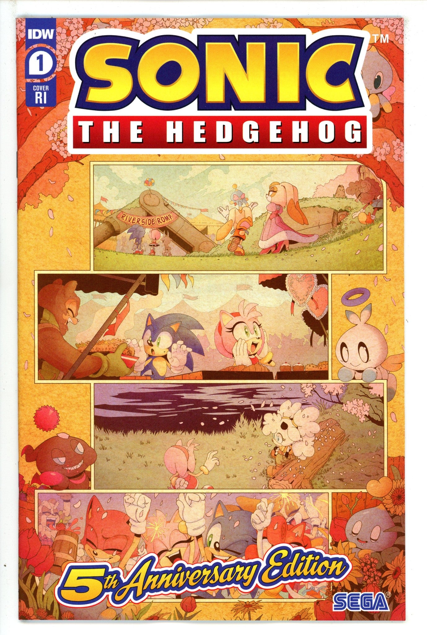 Sonic The Hedgehog 5th Anniversary 1 Thomas Incentive Variant NM (2023)