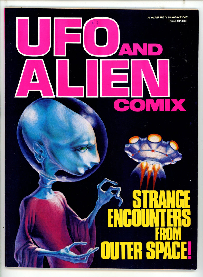 U.F.O. and Alien Comix 1 Canadian Price Variant VF+ (1977)