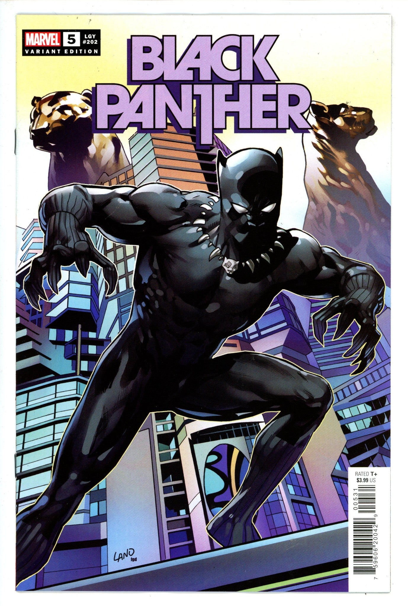 Black Panther Vol 8 5 Land Variant (2022)