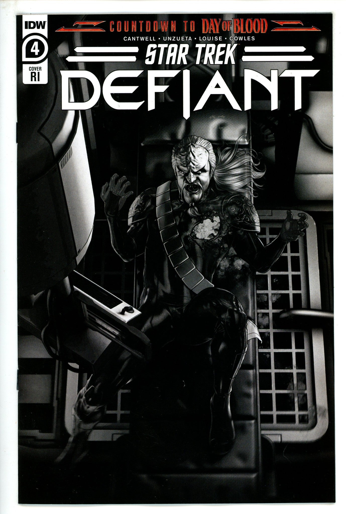 Star Trek Defiant 4 Unzueta B&W Incentive Variant NM- (2023)