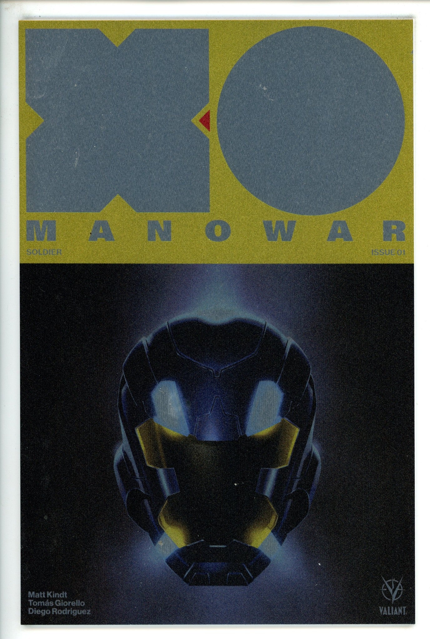 X-O Manowar Vol 4 1 Brushed Metal Variant NM-