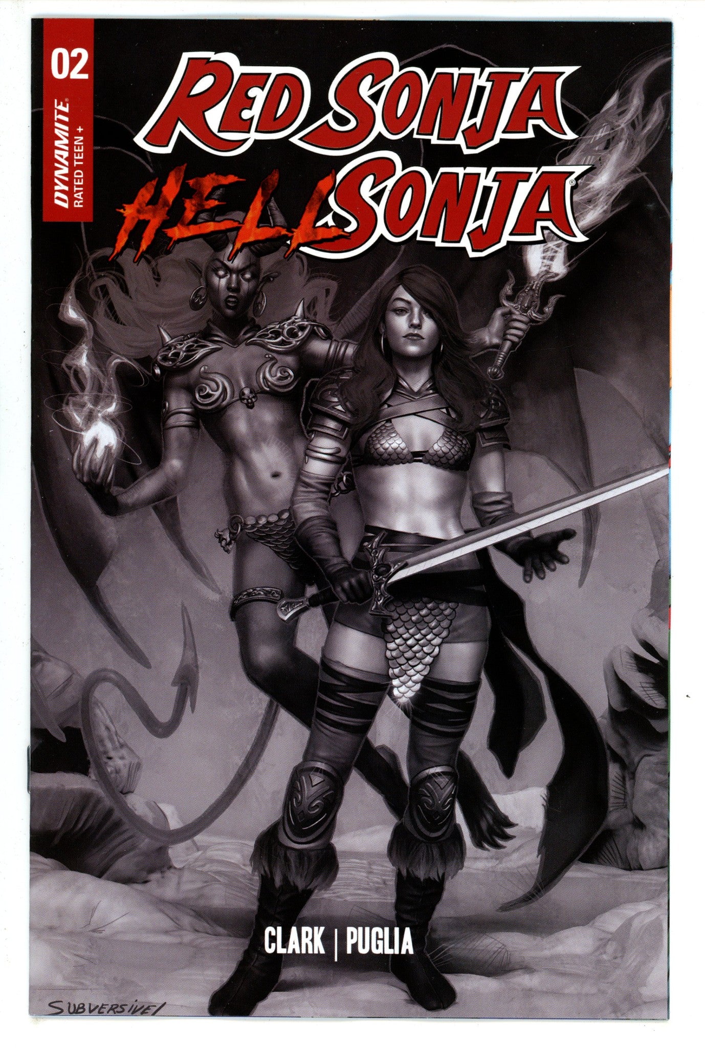 Red Sonja Hell Sonja 2 Puebla B&W Incentive Variant (2023)