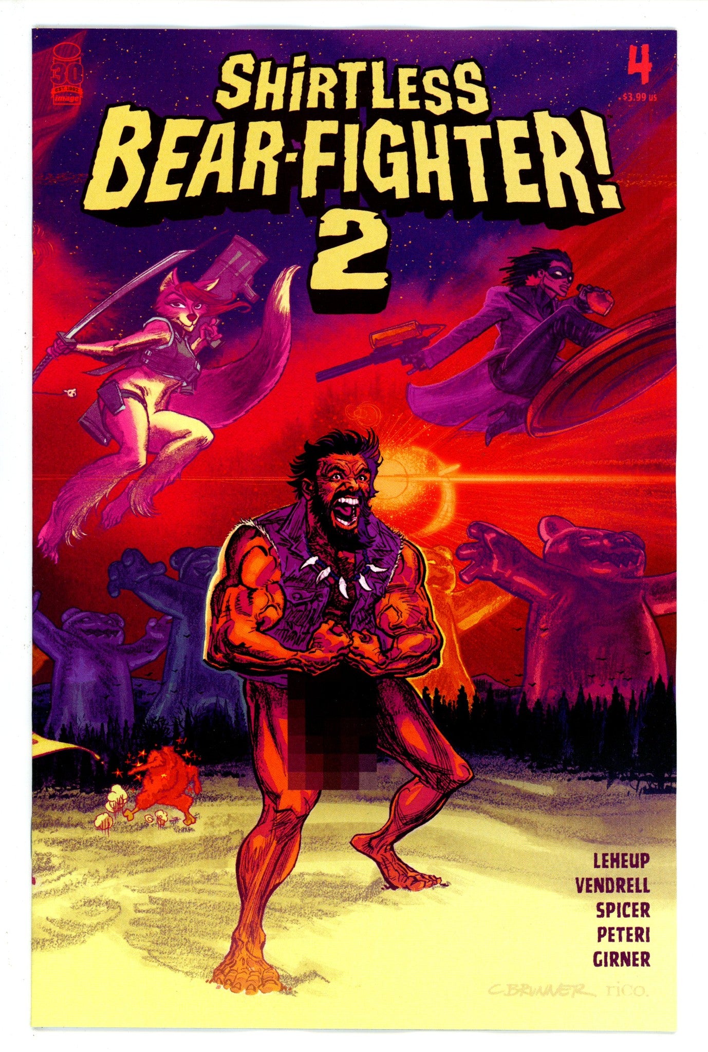 Shirtless Bear-Fighter 2 4 Brunner Variant