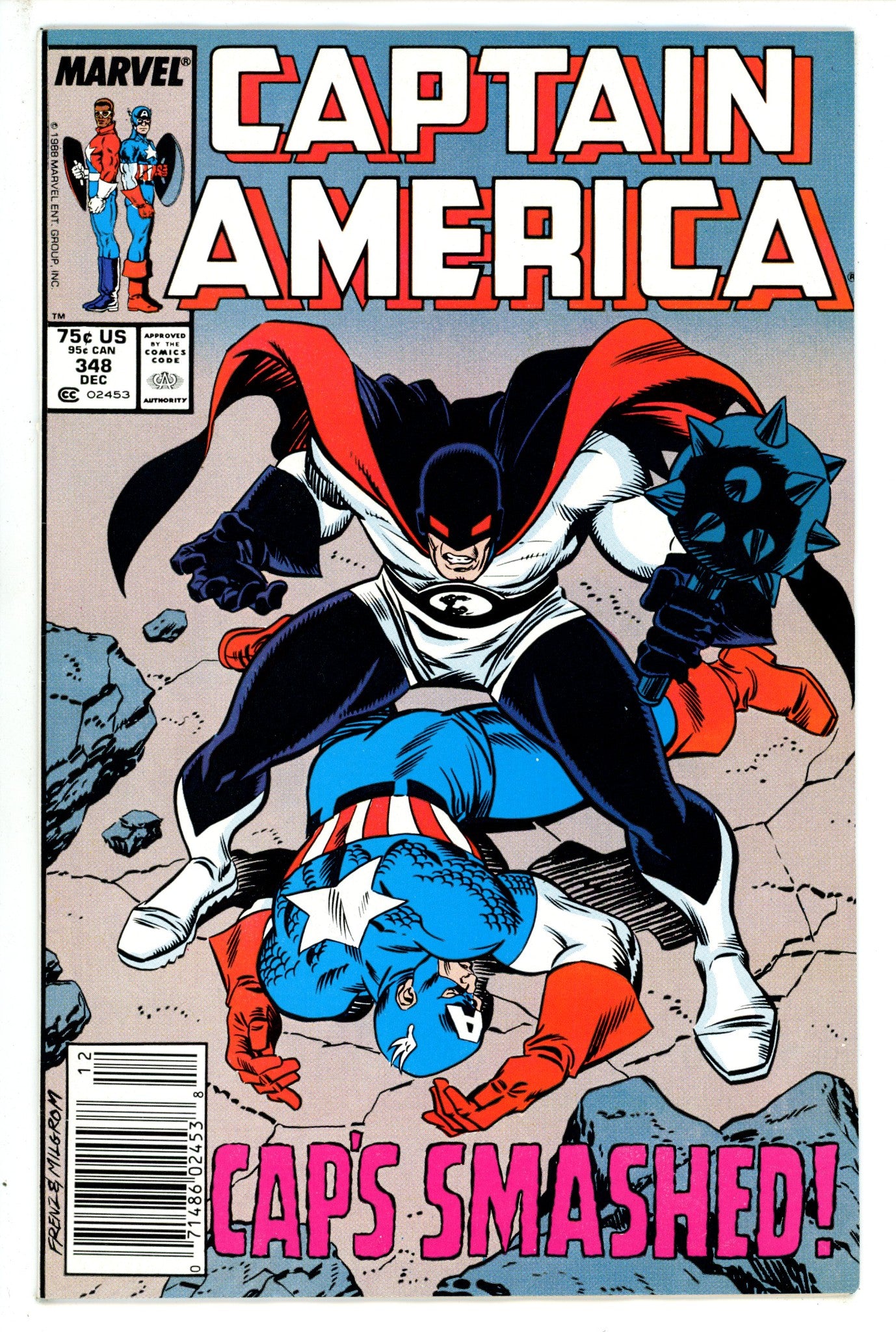 Captain America Vol 1 348 Newsstand (1988)