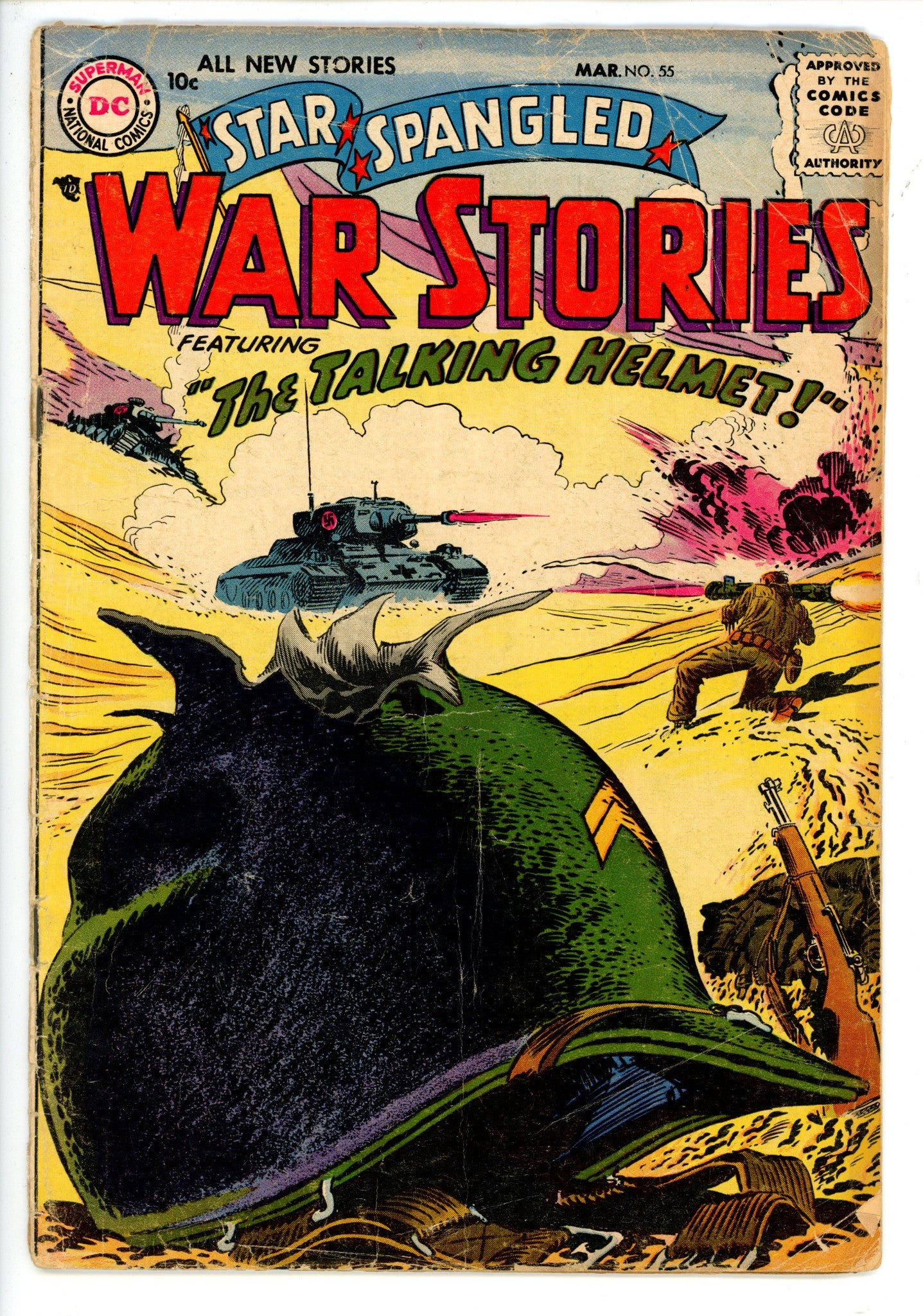 Star Spangled War Stories 55 Spine Repaired