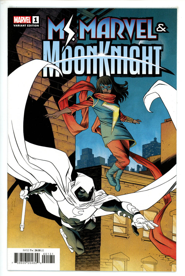 Ms. Marvel and Moon Knight 1 Shalvey Variant (2022)
