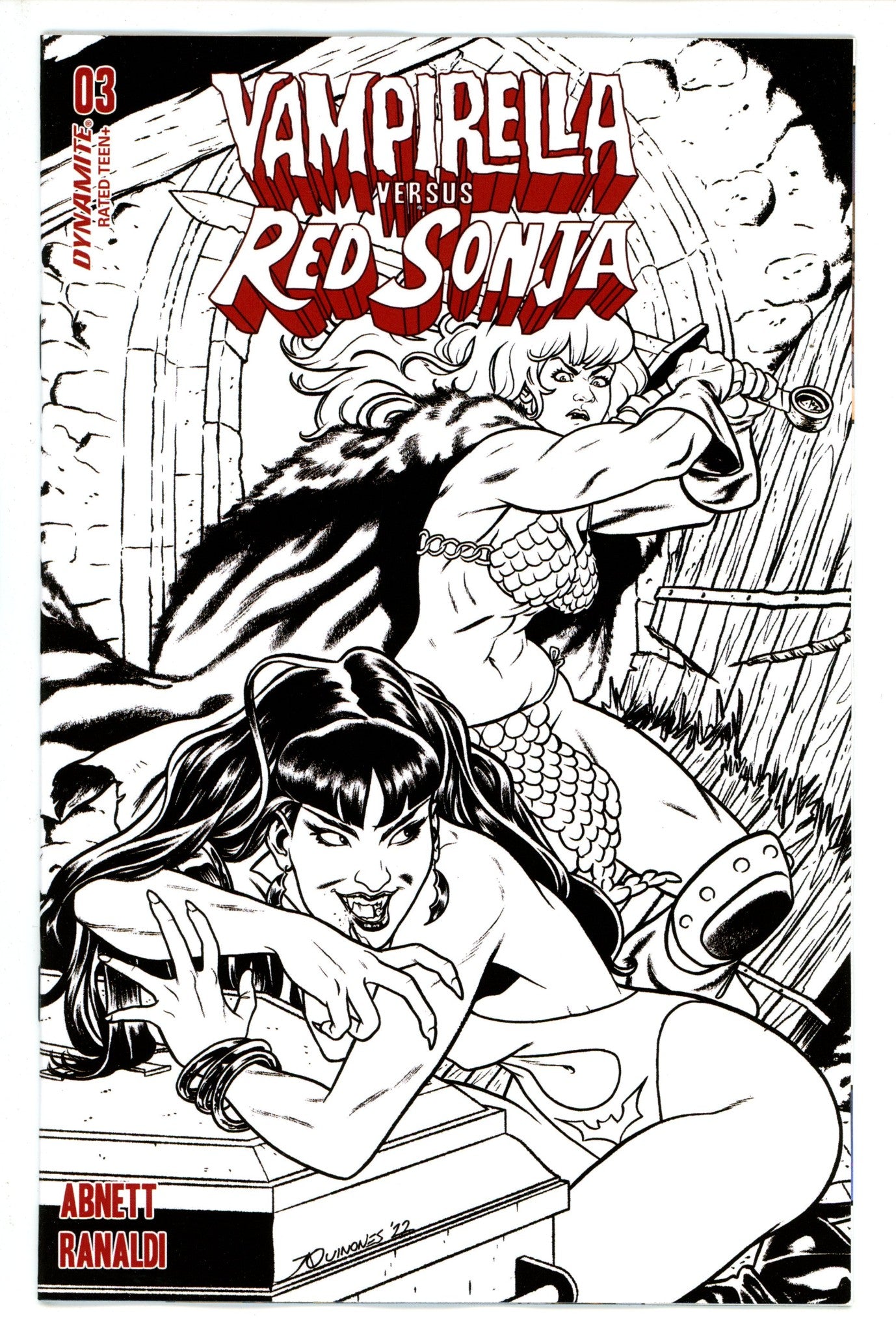Vampirella vs Red Sonja 3 Quinones Incentive Variant (2023)