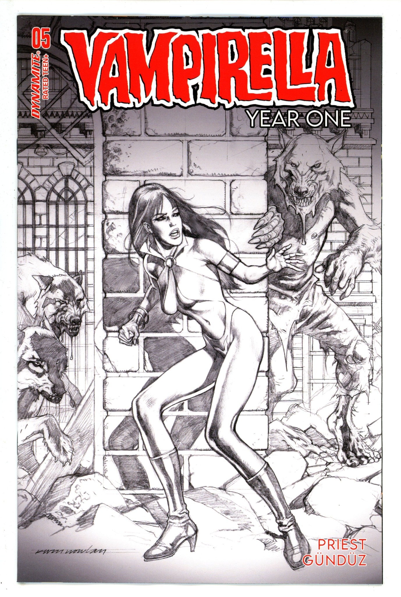 Vampirella Year One 5 Nowlan Sketch Incentive Variant (2023)