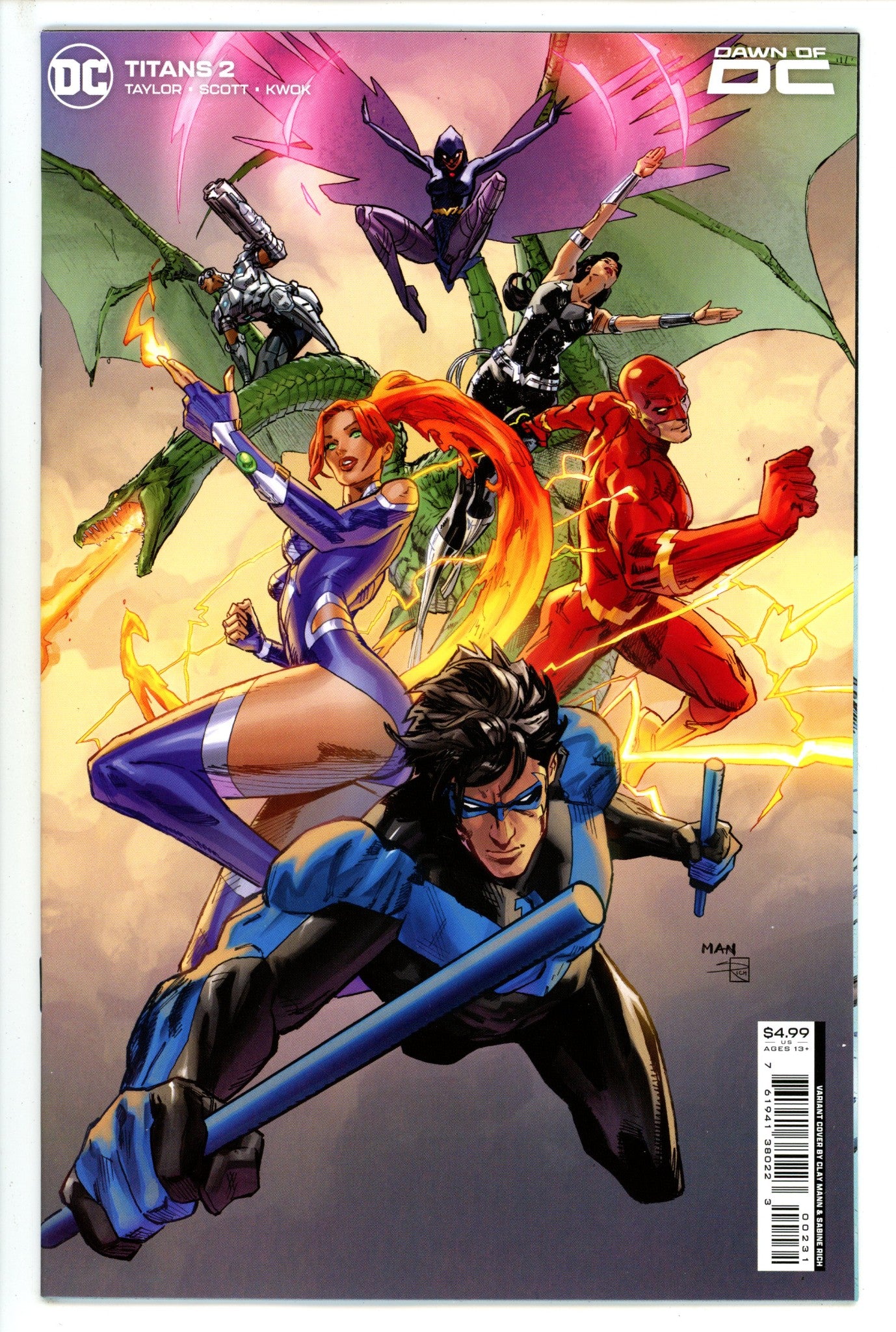 Titans Vol 4 2 Mann Variant (2023)