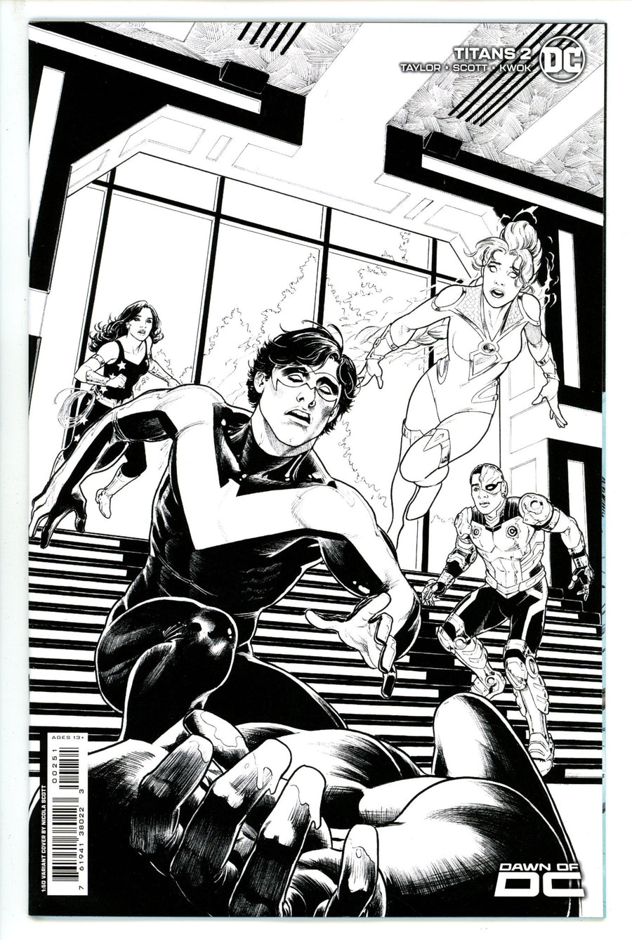 Titans Vol 4 2 Scott B&W Incentive Variant NM- (2023)