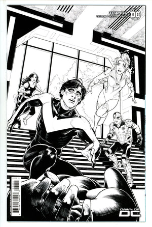 Titans Vol 4 2 Scott B&W Incentive Variant NM (2023)