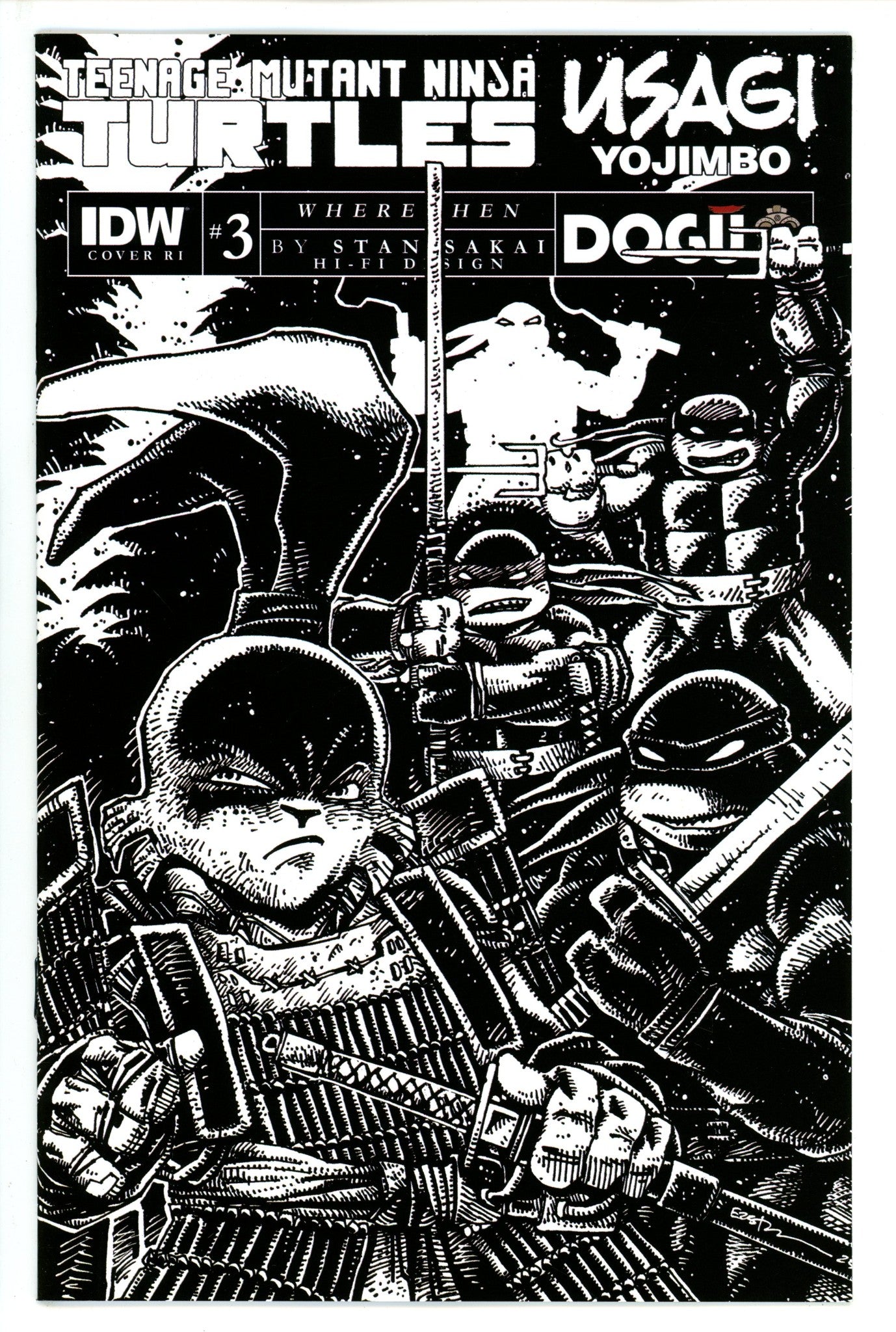 Teenage Mutant Ninja Turtles / Usagi Yojimbo Wherewhen 3 Eastman Incentive Variant NM- (2023)