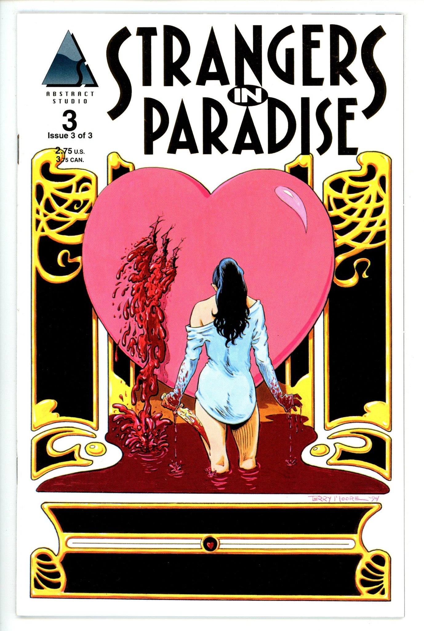 Strangers in Paradise Vol 1 3 Gold Foil 2nd Print
