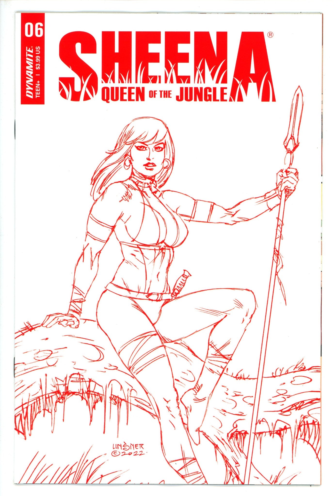 Sheena Queen of the Jungle 6 Linsner Variant (2022)