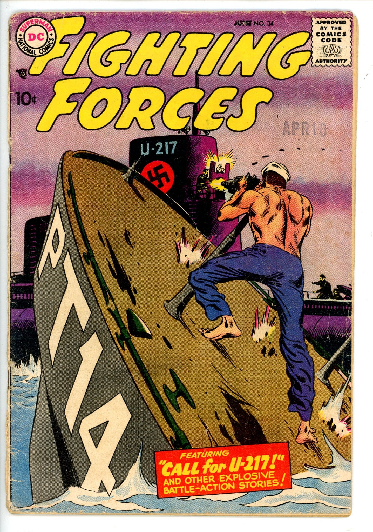 Our Fighting Forces 34 Coupon Missing PR