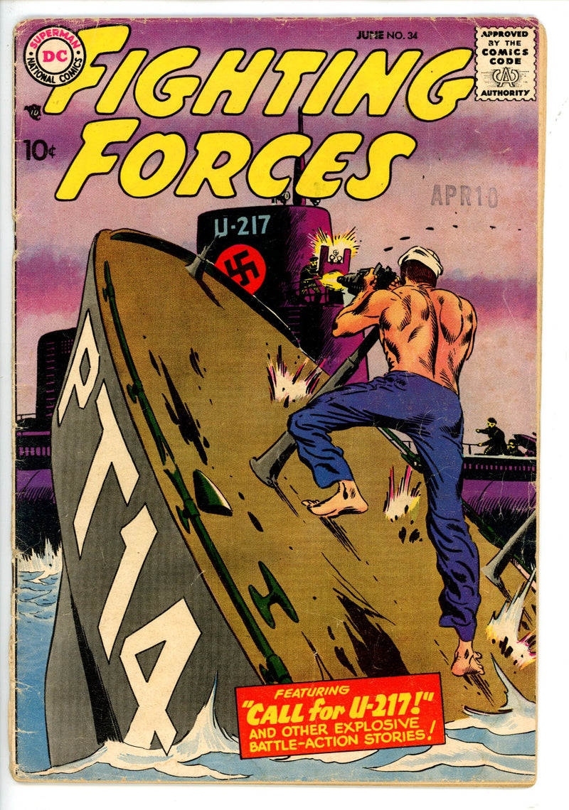 Our Fighting Forces 34 Coupon Missing PR