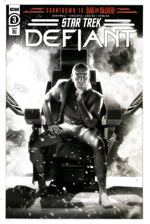Star Trek Defiant 3 Unzueta B&W Incentive Variant NM (2023)