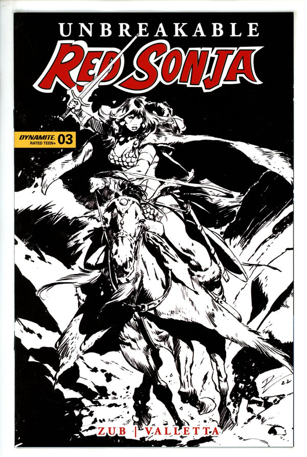 Unbreakable Red Sonja 3 Torre B&W Incentive Variant (2023)