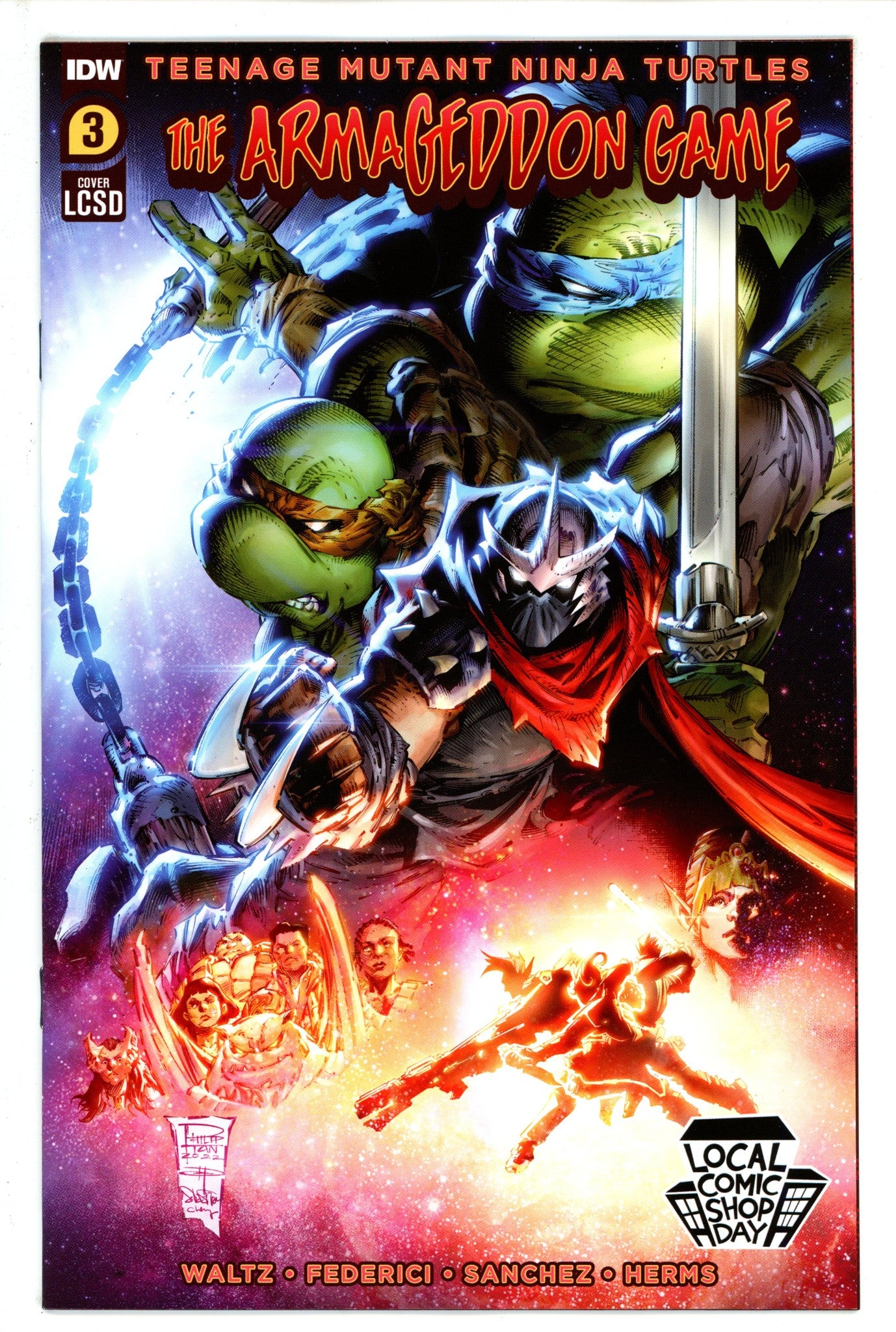 Teenage Mutant Ninja Turtles Armageddon Game 3 Tan LCSD Variant