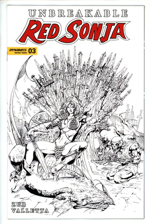 Unbreakable Red Sonja 3 Castro B&W Incentive Variant (2023)