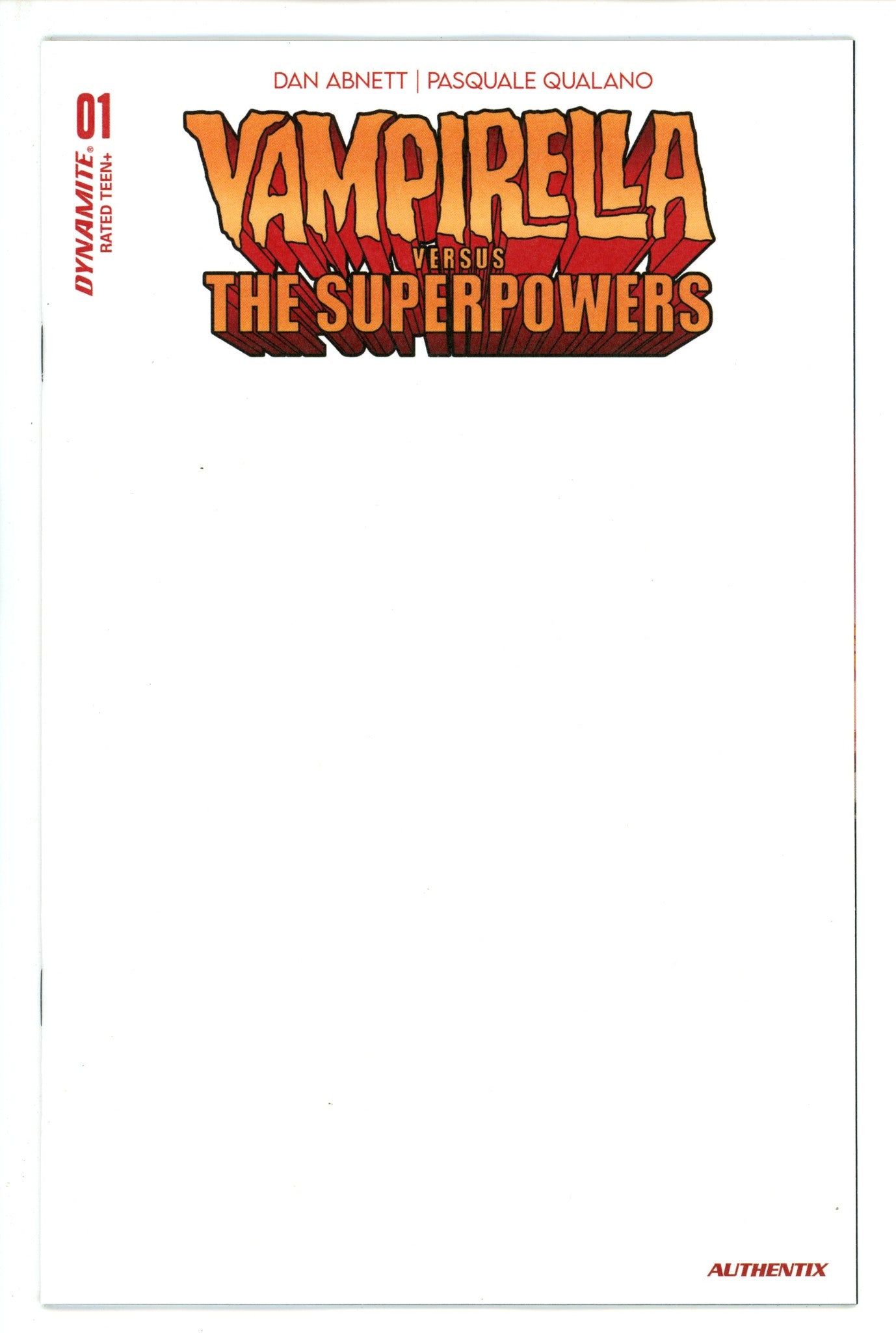 Vampirella Vs Superpowers 1 Blank Blank Variant (2023)