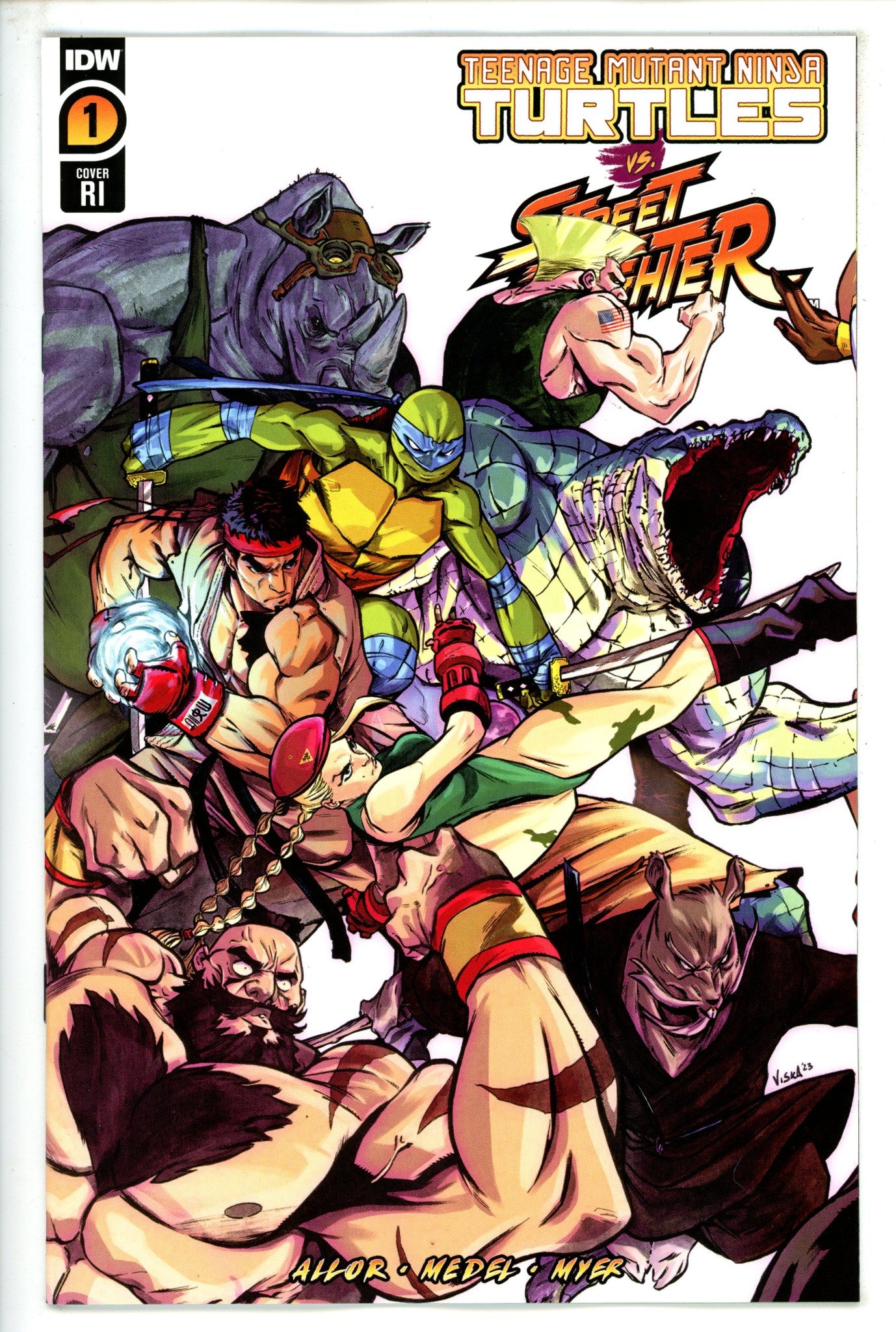 Teenage Mutant Ninja Turtles VS Street Fighter 1 Federici Incentive Variant NM- (2023)