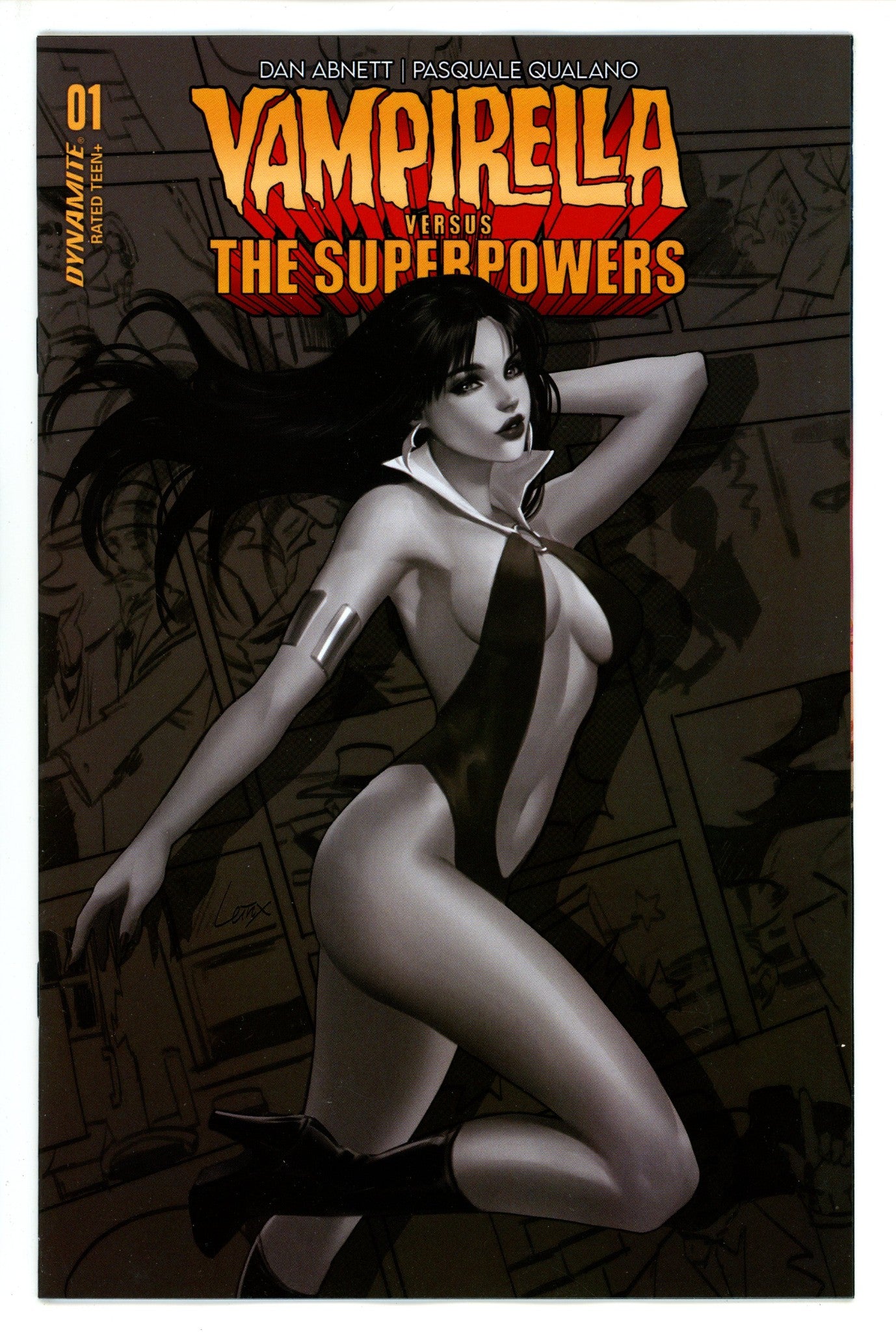 Vampirella Vs Superpowers 1 Leirix B&W Incentive Variant (2023)