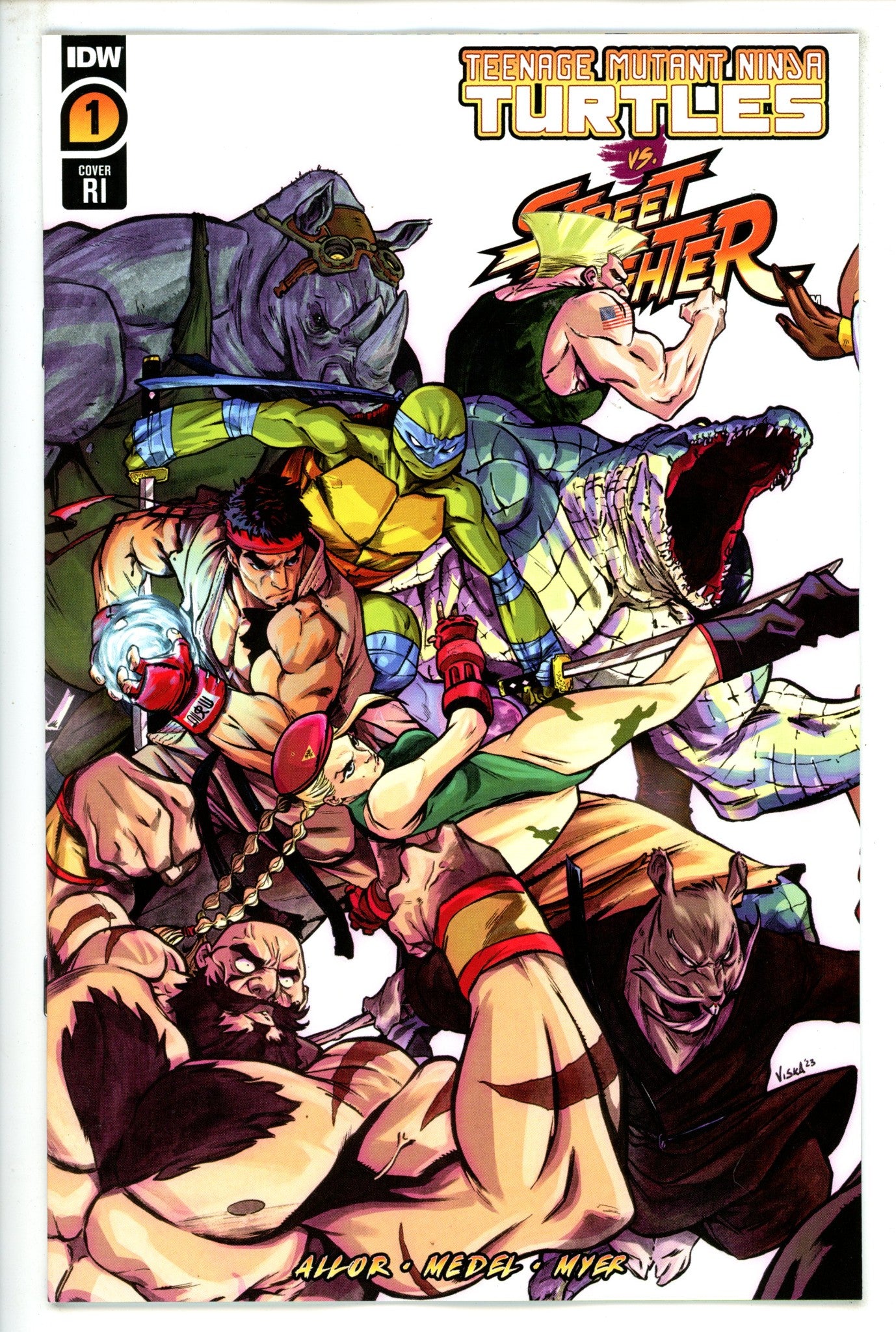 Teenage Mutant Ninja Turtles VS Street Fighter 1 Federici Incentive Variant NM (2023)